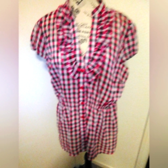 Ruffle sheer shirt - Picture 1 of 3